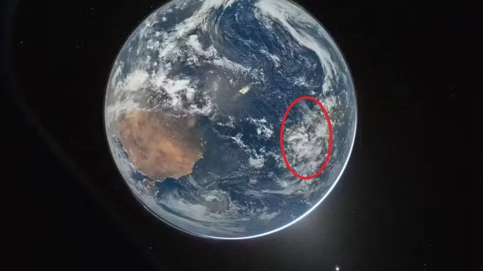 Foto da terra em que aparece o Brasil - Foto Divulgação